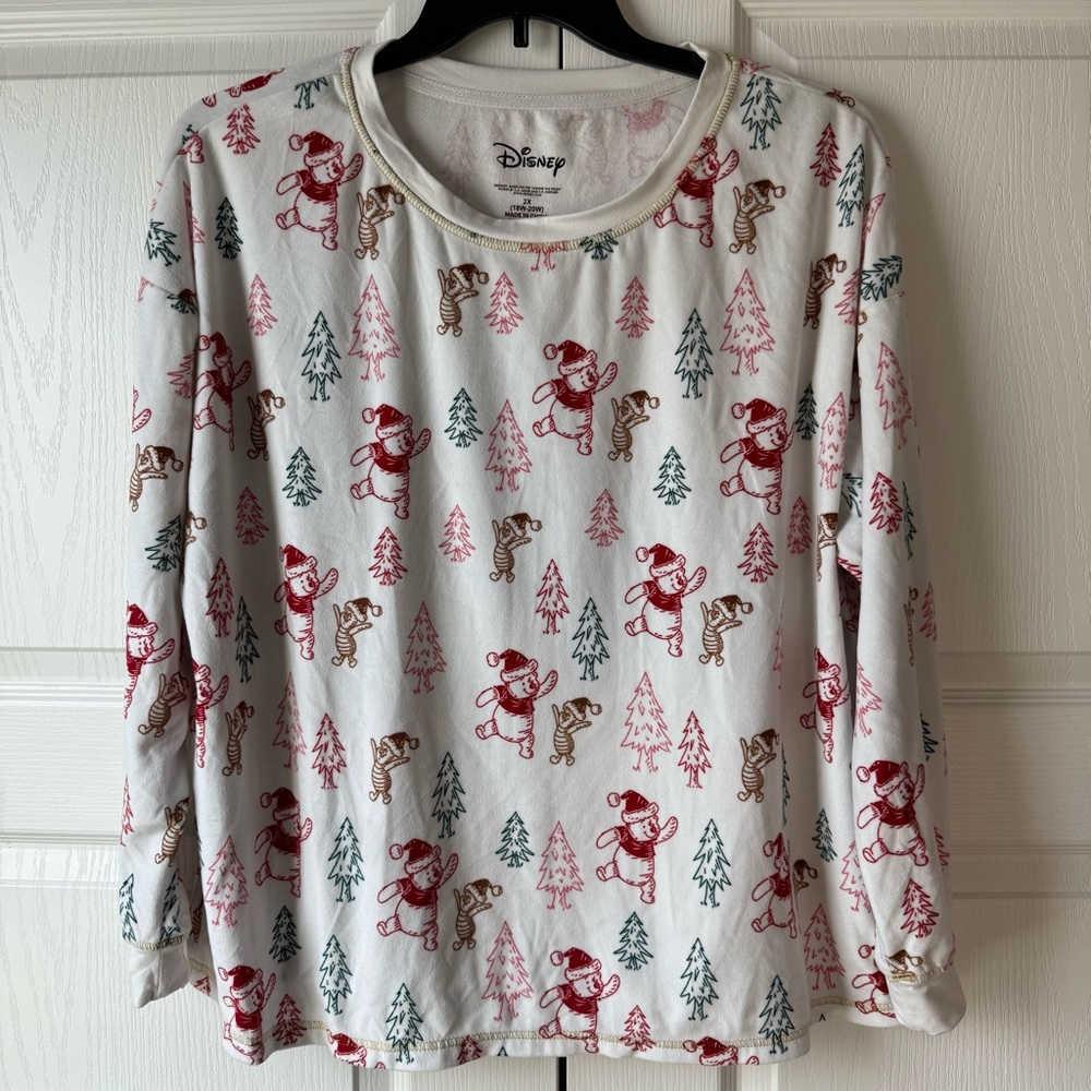 Disney Women’s Winnie The Pooh Holiday 2-pc PJ’s. Size 2X (18W-20W)-very soft. - Picture 2 of 12